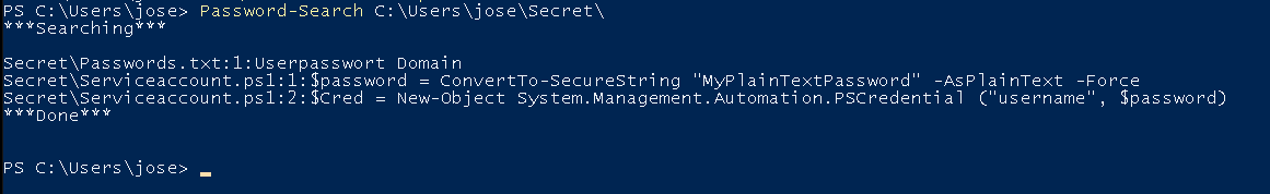 PowerShell Password-Search