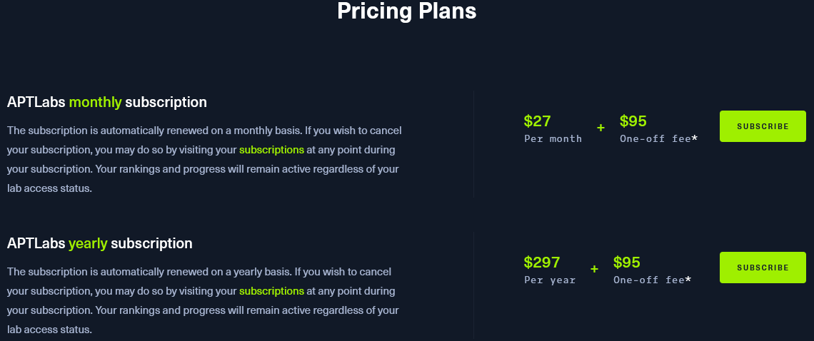 ATPLabs Pricing